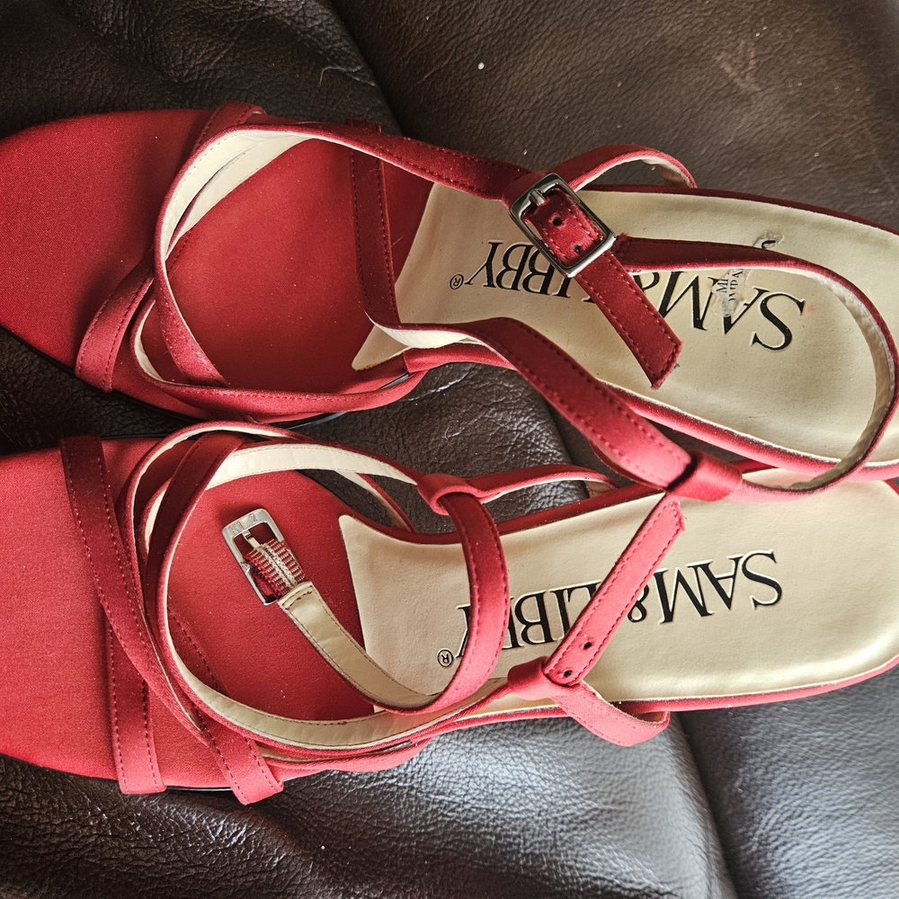 Sam Edelman Women's Red Strappy Sandals